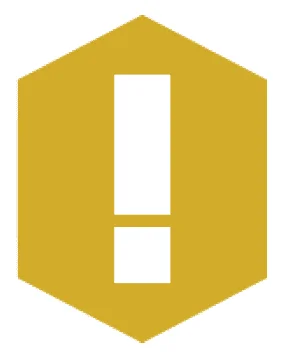 Icono de advertencia de error